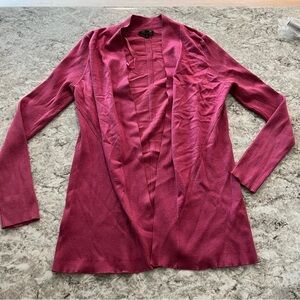 Lety & Me cardigan red maroon pink size medium sweater cover up